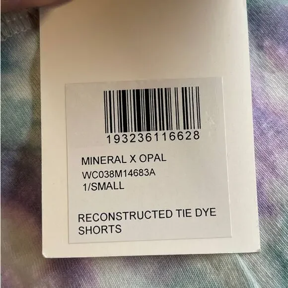 John Elliott Mineral x Opal Reconstructed Tie Dye Shorts NWT Size 1 Small - Picture 11 of 11